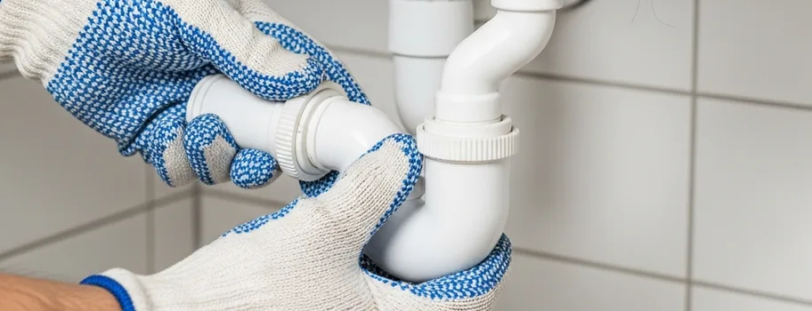 Banyo lavabo sifonunun sökülerek temizlenmesi sırasında profesyonel müdahale